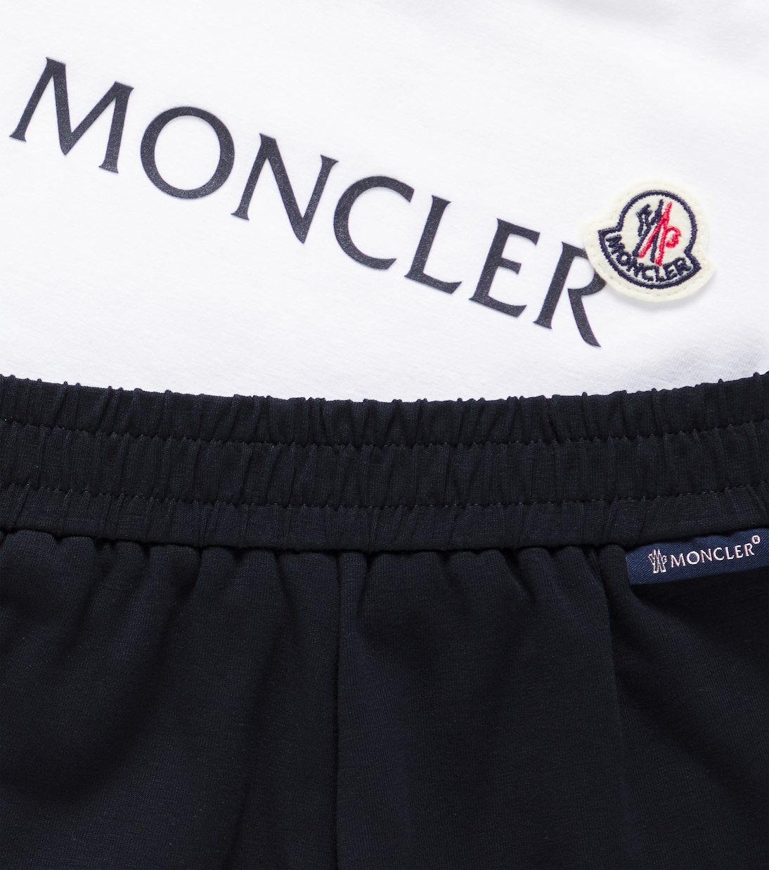 Baby cotton-blend T-shirt and shorts set | Moncler Enfant