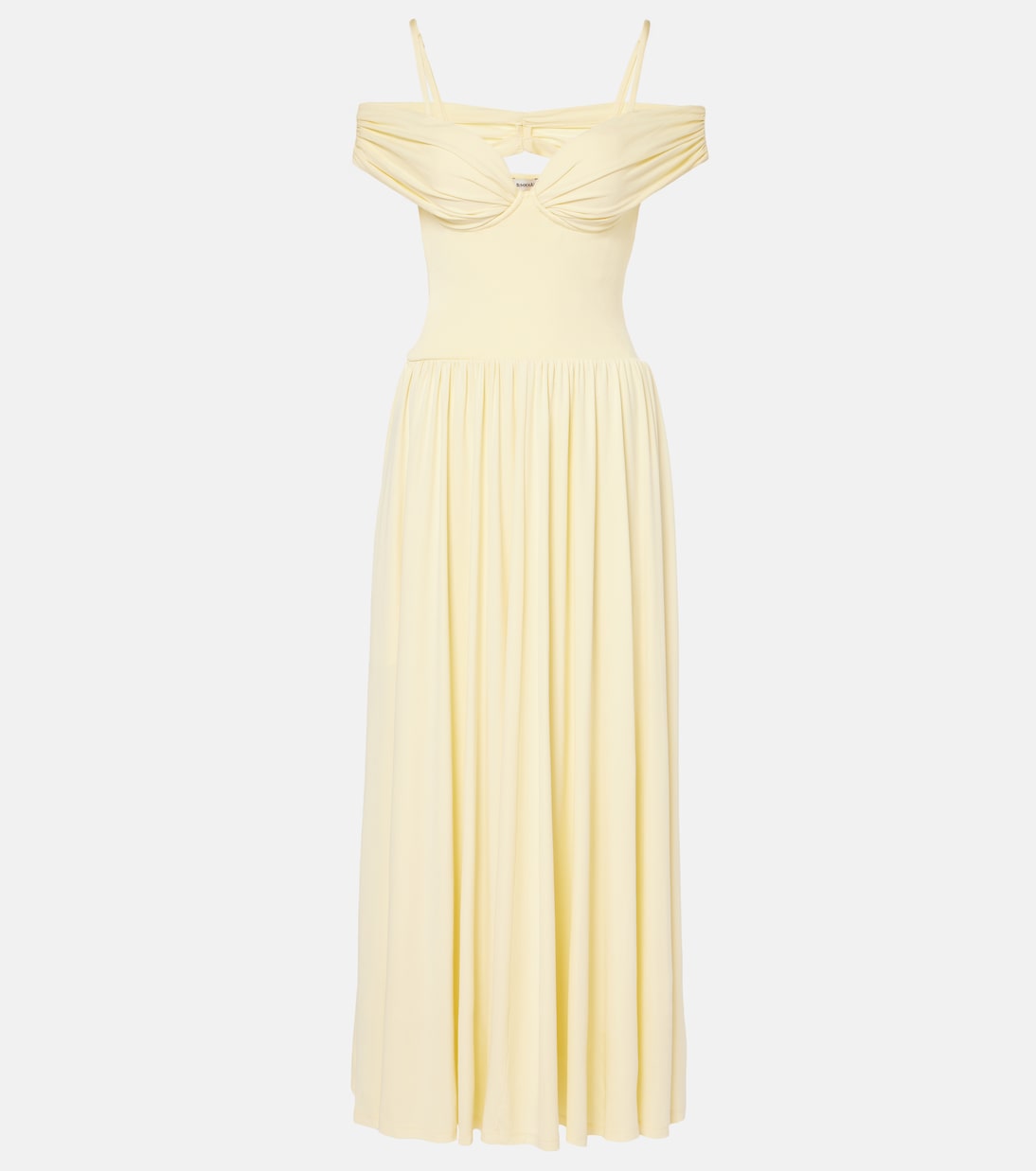 Amarantha draped jersey maxi dress | Simkhai