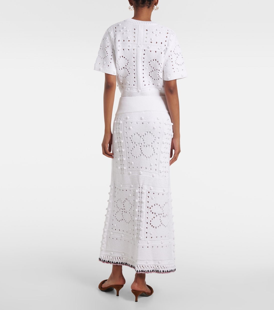 Jupe longue en crochet de coton mélangé | Dorothee Schumacher