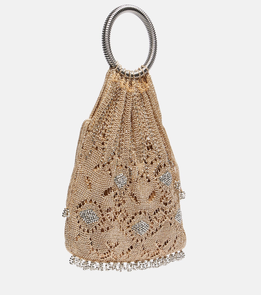 Beaded crochet lamé tote bag | Rabanne