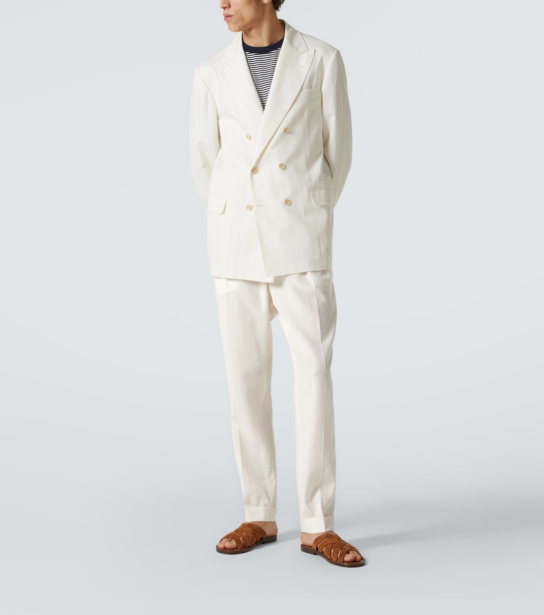 Wool and cotton suit jacket | Brunello Cucinelli
