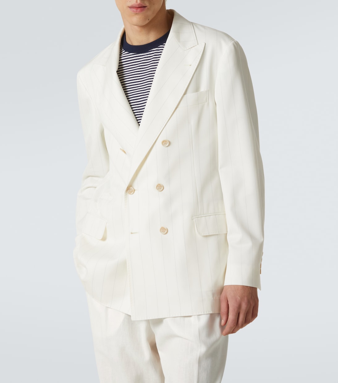 Wool and cotton suit jacket | Brunello Cucinelli