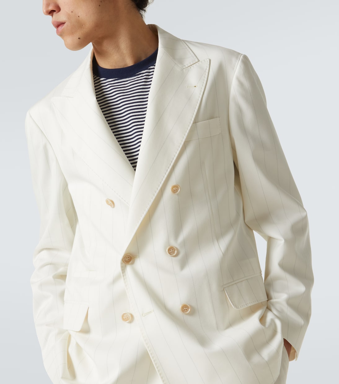 Wool and cotton suit jacket | Brunello Cucinelli