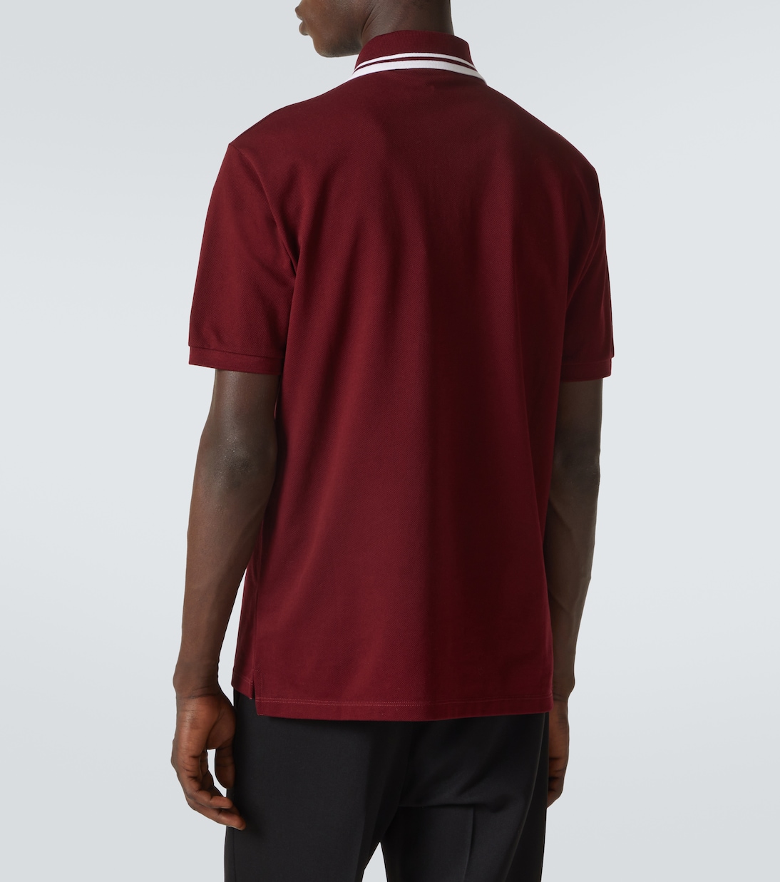 Polo in piqué di misto cotone Double G | Gucci