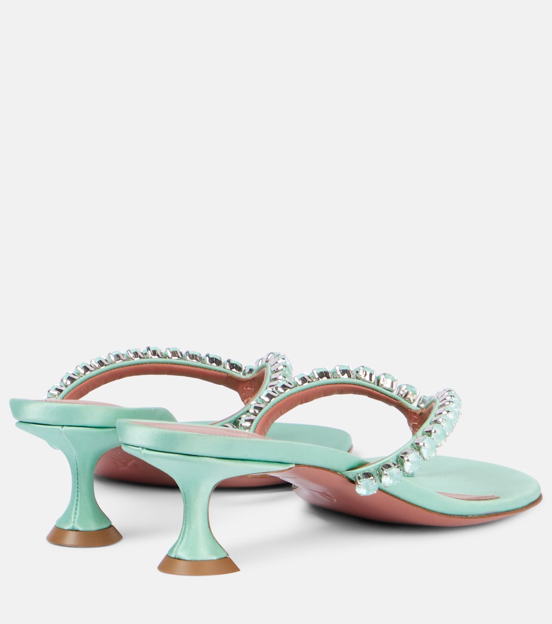 Gigi 45 embellished leather thong sandals | Amina Muaddi