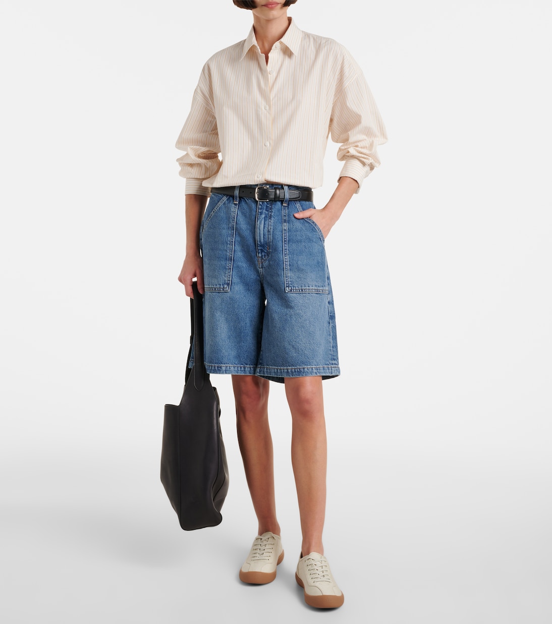 Short à taille mi-haute en jean | Frame
