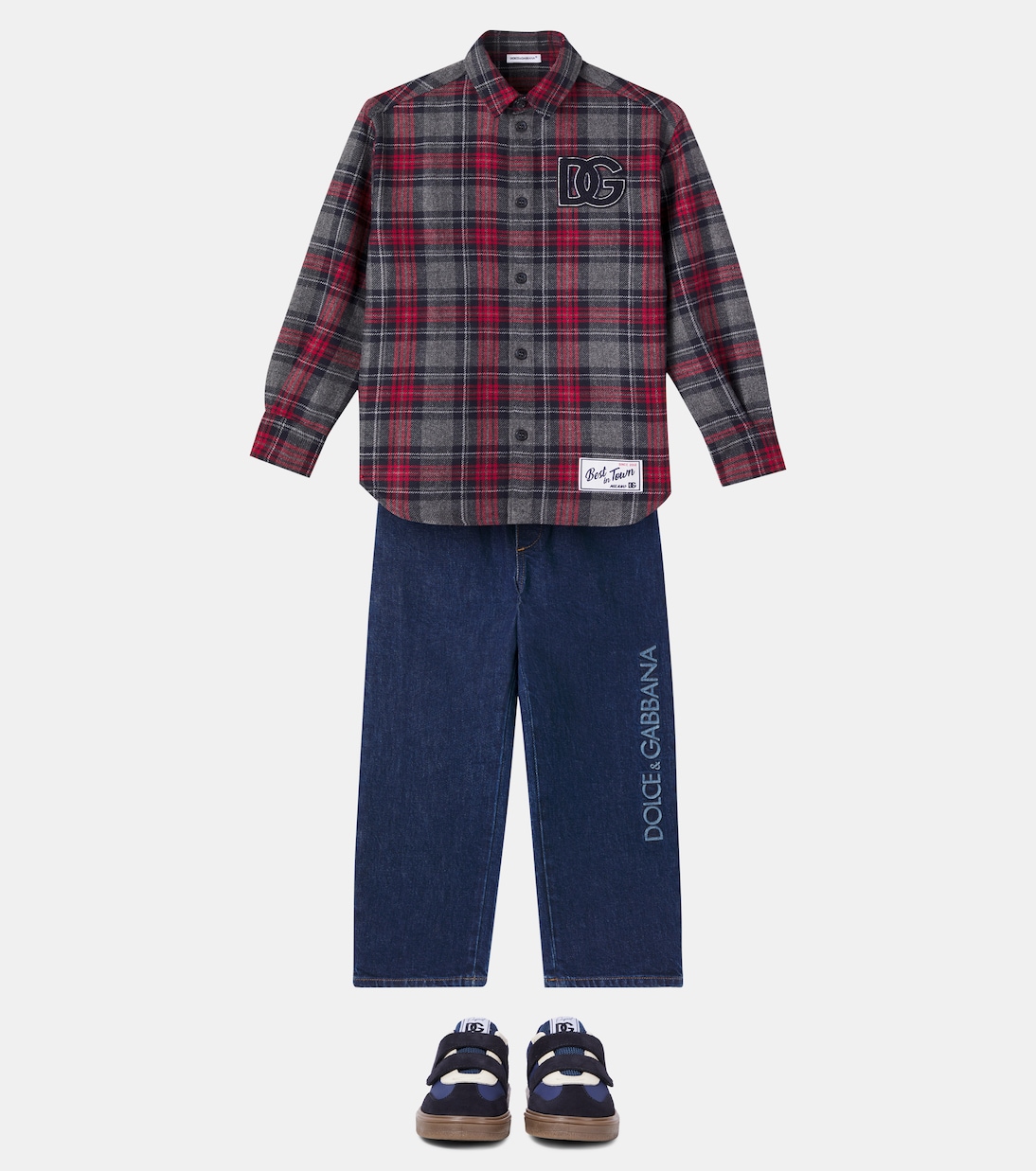 قميص بموتيف الترتان DG  | Dolce&Gabbana Kids