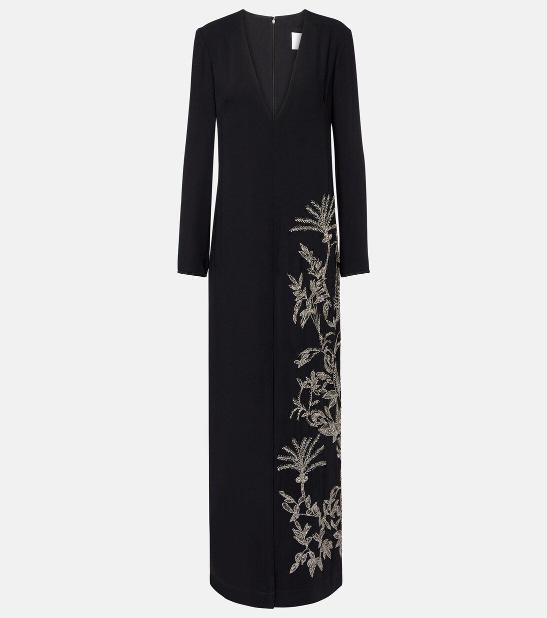 Robe longue Vita en crêpe à perles | Costarellos