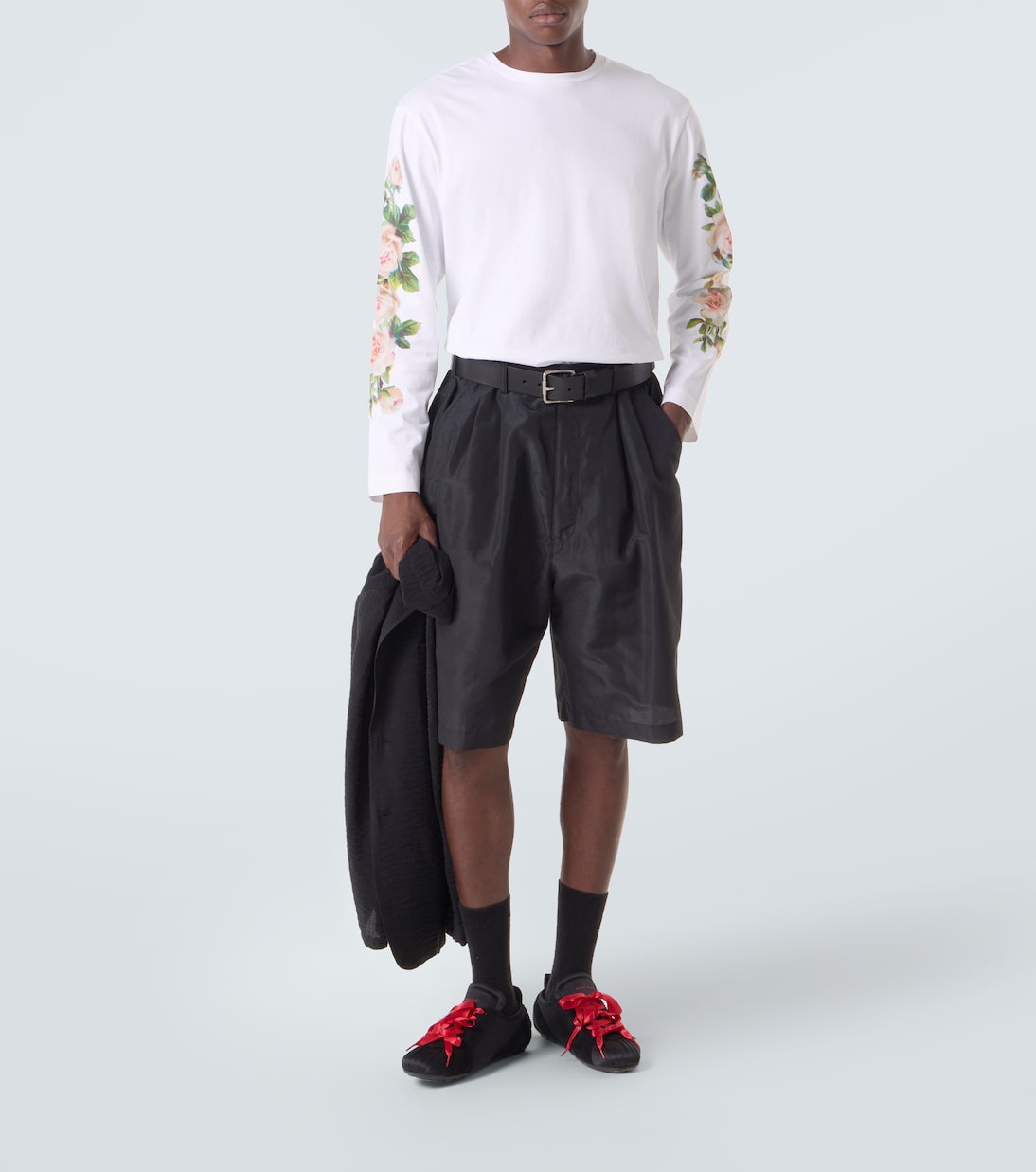 T-shirt Rose Bouquet en coton | Simone Rocha