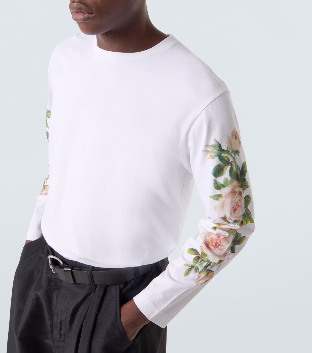 T-shirt Rose Bouquet en coton | Simone Rocha