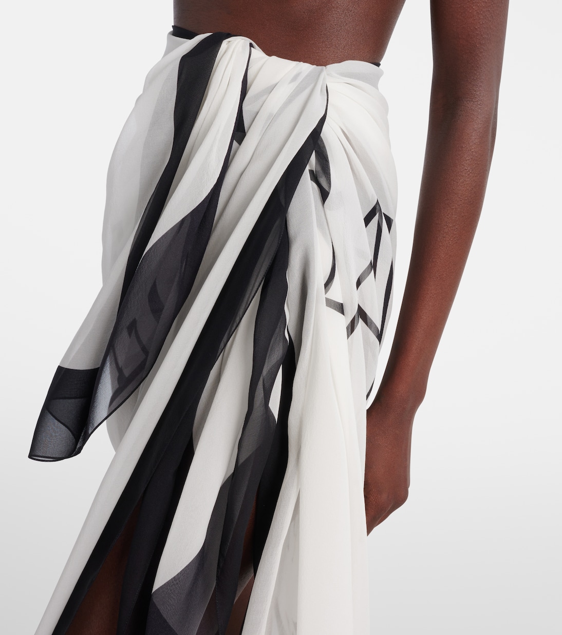 Balmain Couture真丝沙滩罩衫 | Balmain