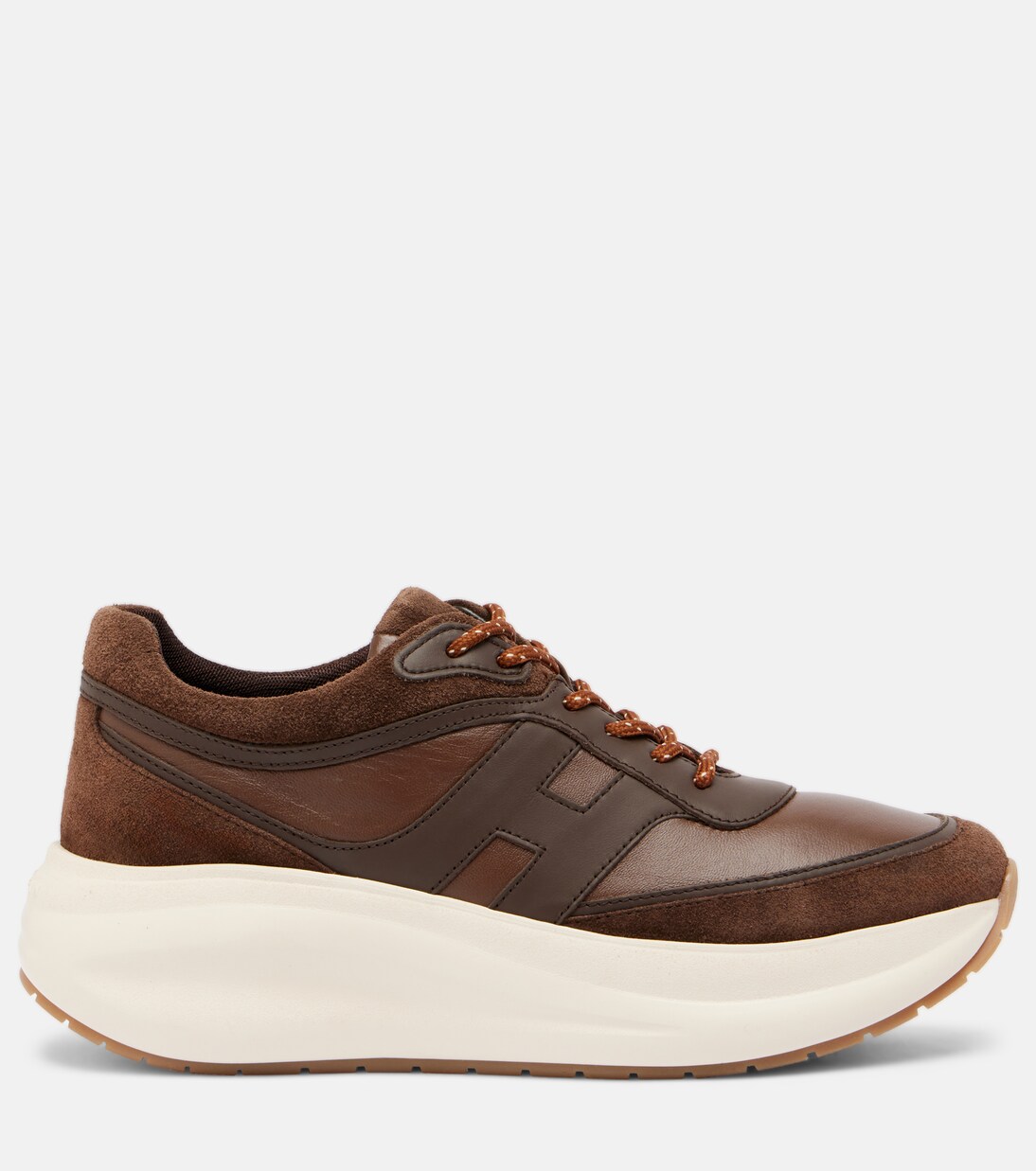 Baskets Hogan H696 à plateforme en cuir | Hogan