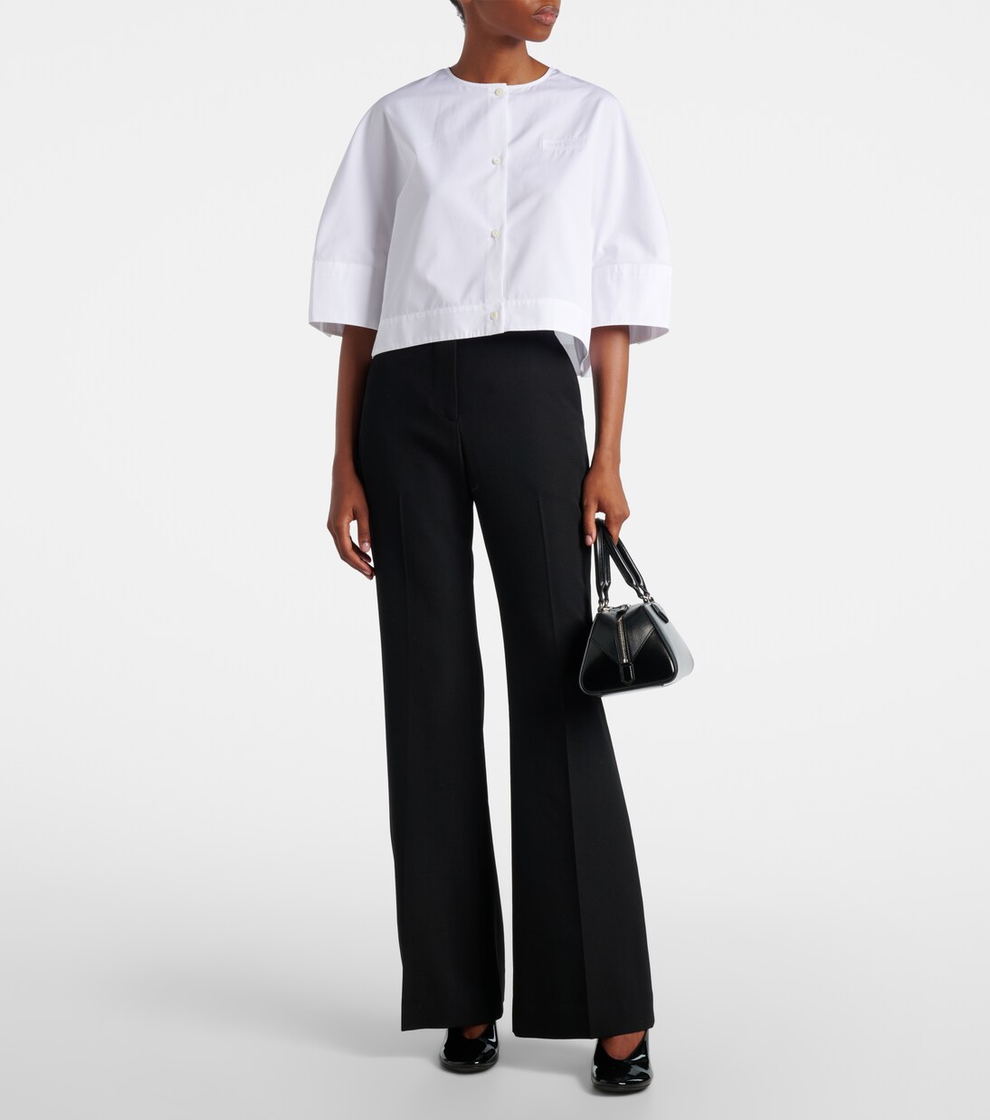 Schlaghose Mid-Rise aus Wolle | Givenchy