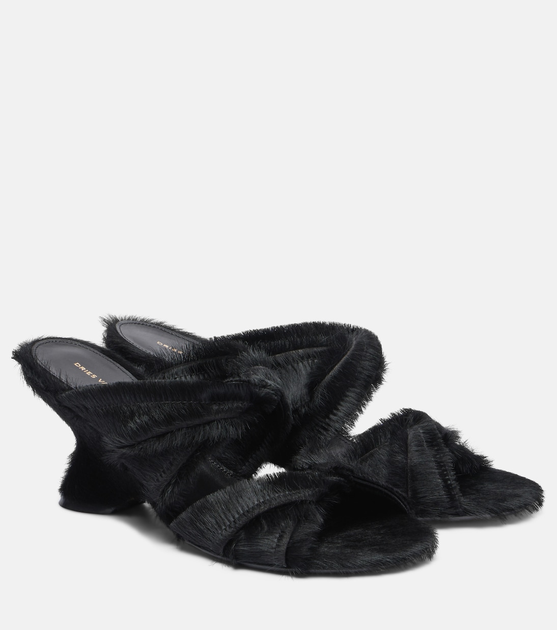 Sandali in cavallino e zeppa | Dries Van Noten