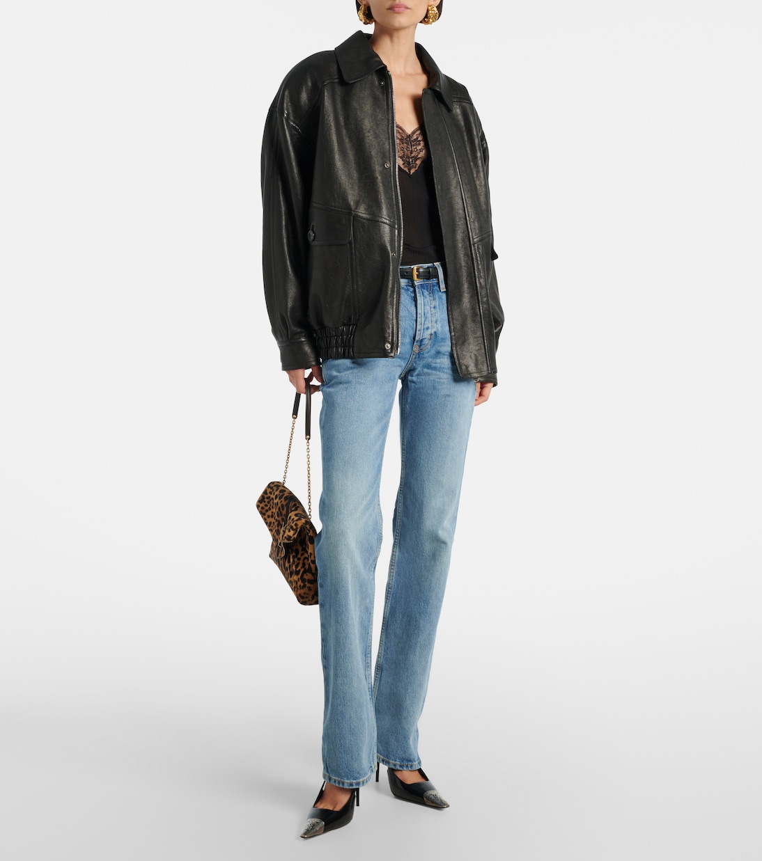 中腰微喇牛仔裤 | Saint Laurent