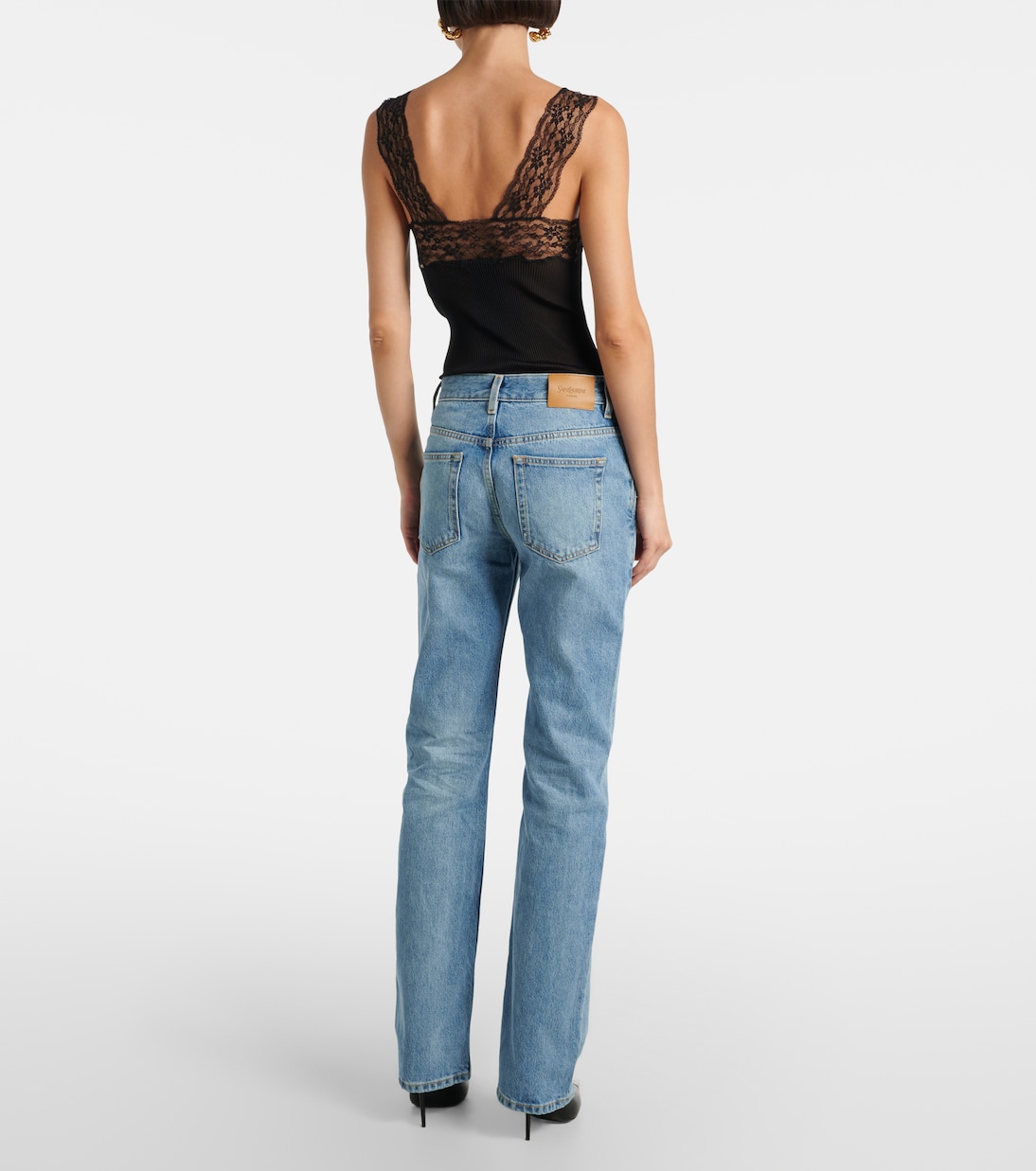中腰微喇牛仔裤 | Saint Laurent