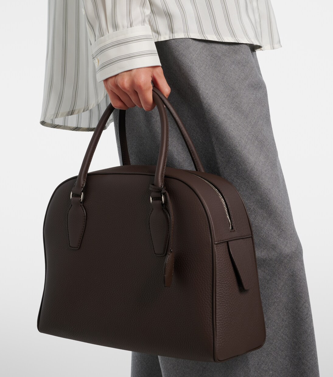 India 12 leather tote bag | The Row