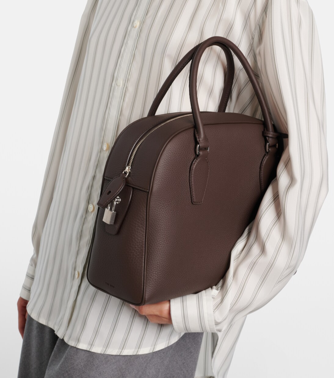 India 12 leather tote bag | The Row