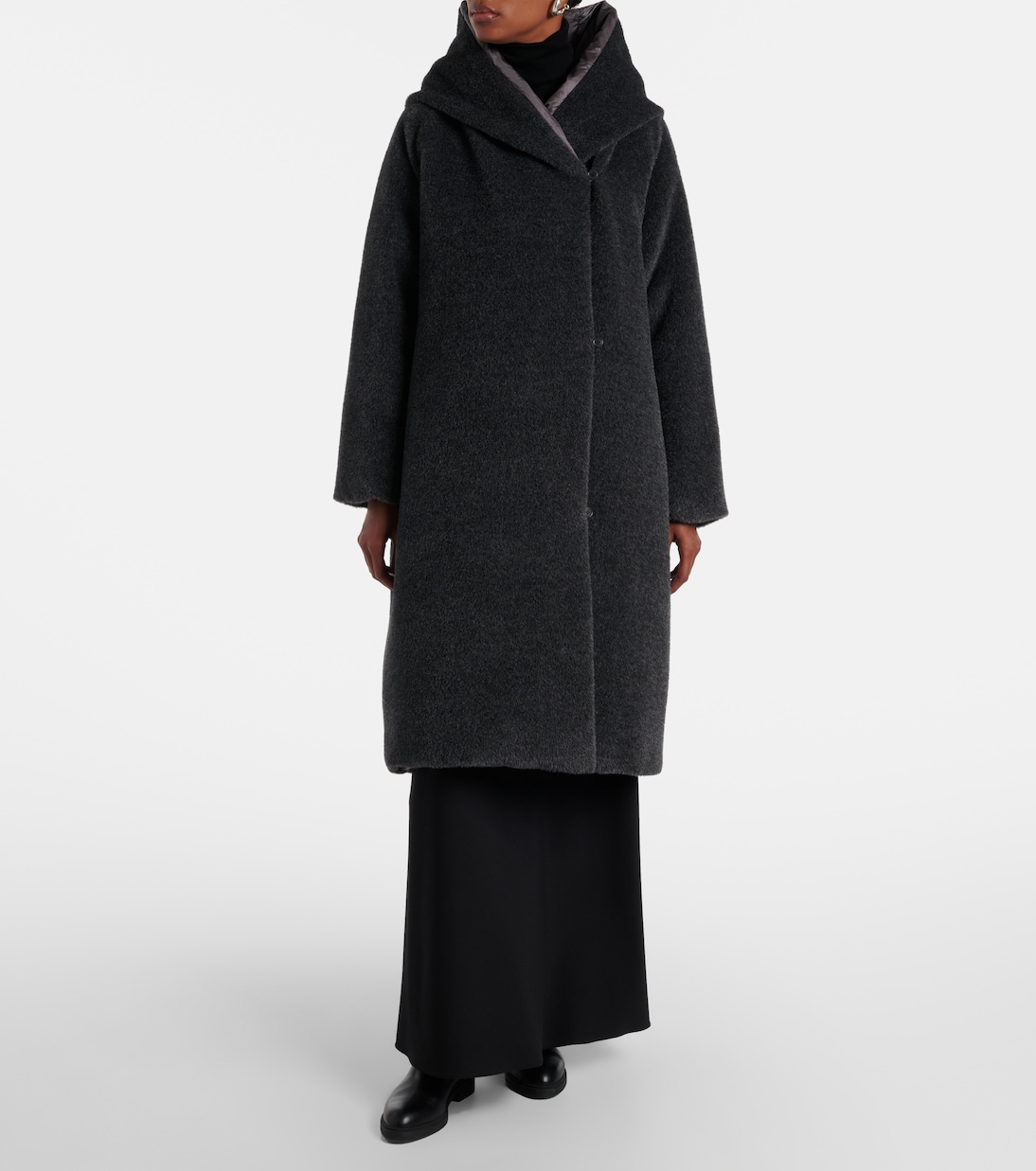 معطف من الألبكا والصوف محشو بريش الإوز The Cube Orion  | Max Mara