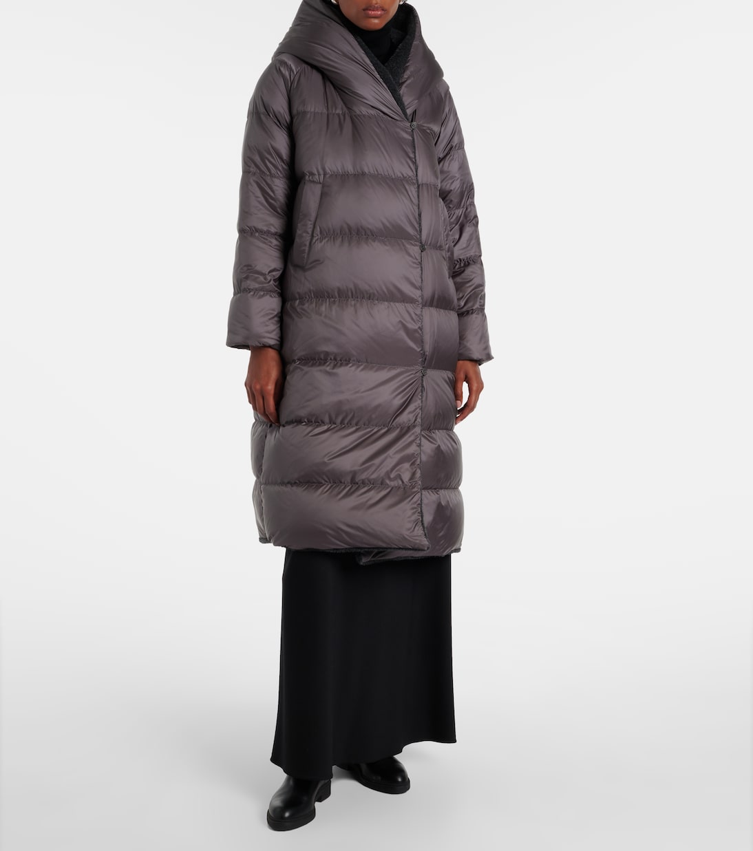 معطف من الألبكا والصوف محشو بريش الإوز The Cube Orion  | Max Mara