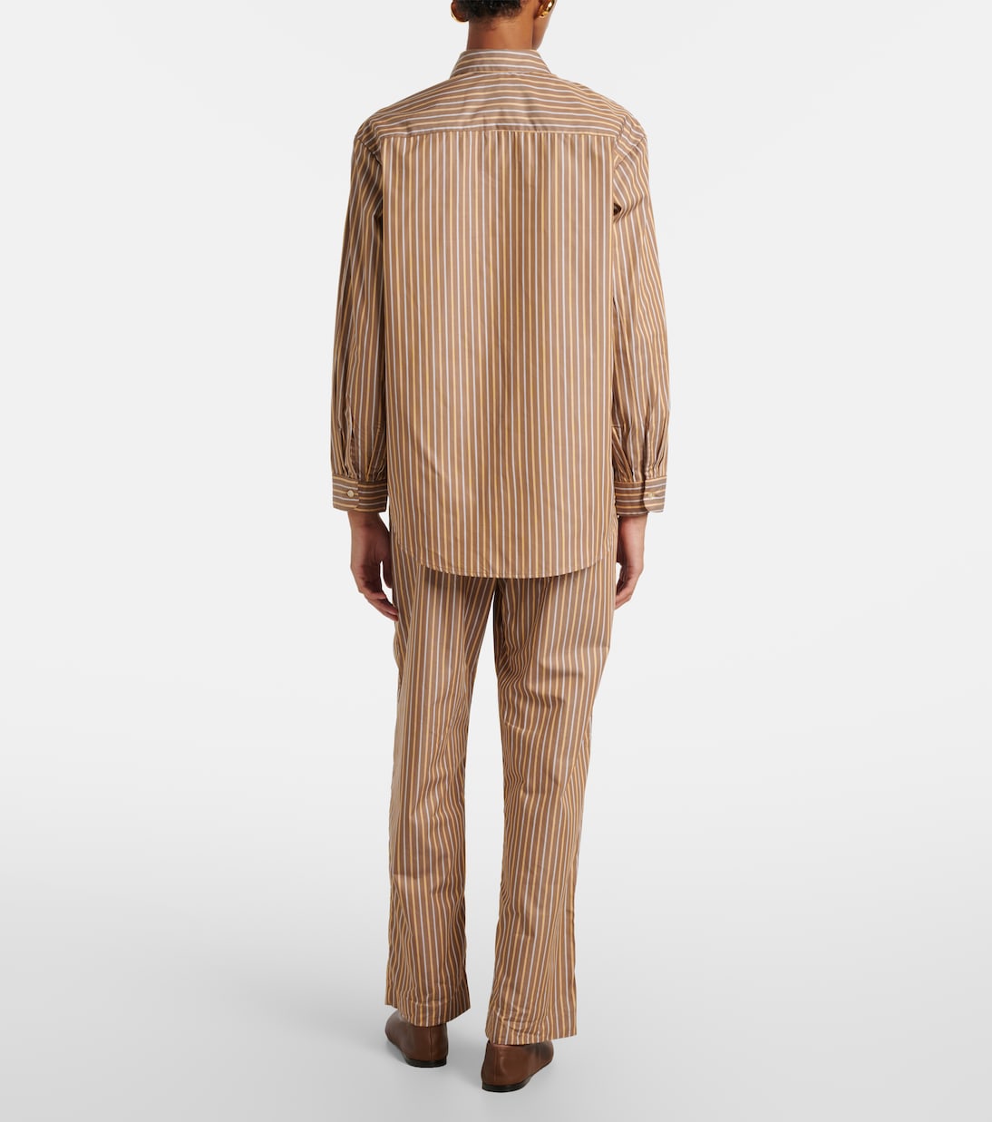Yoshi striped cotton-blend twill shirt | Leset
