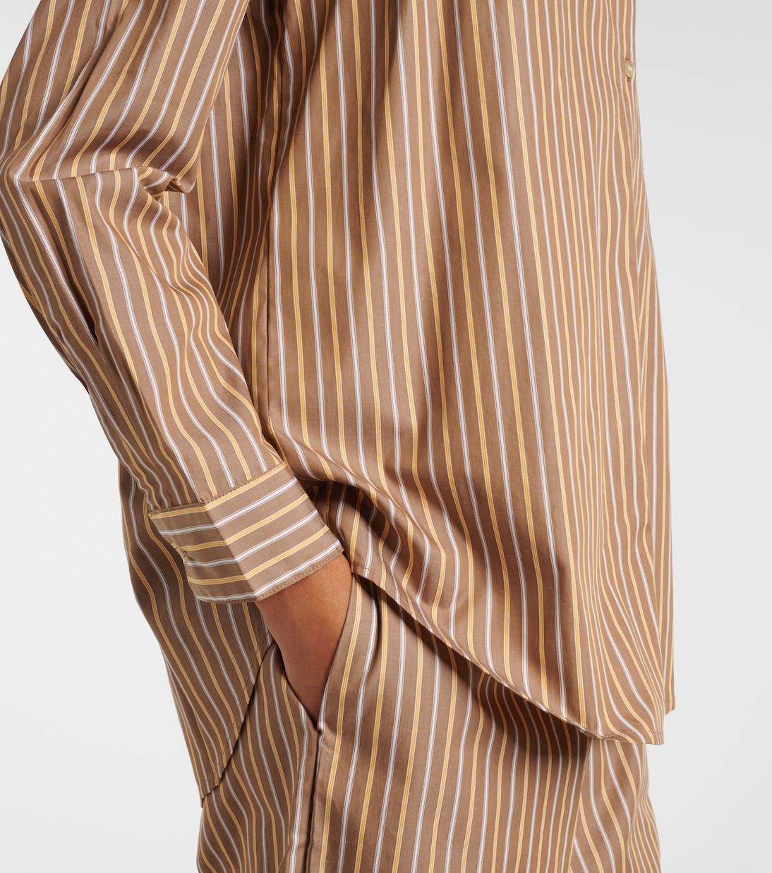 Yoshi striped cotton-blend twill shirt | Leset