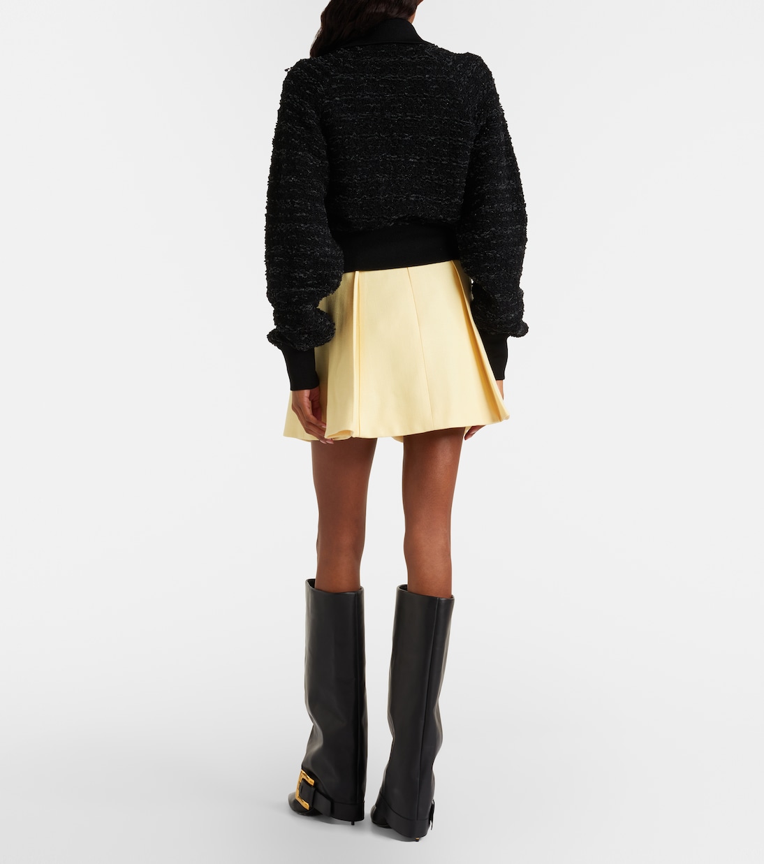 Minifalda plisada con cadena | Balmain