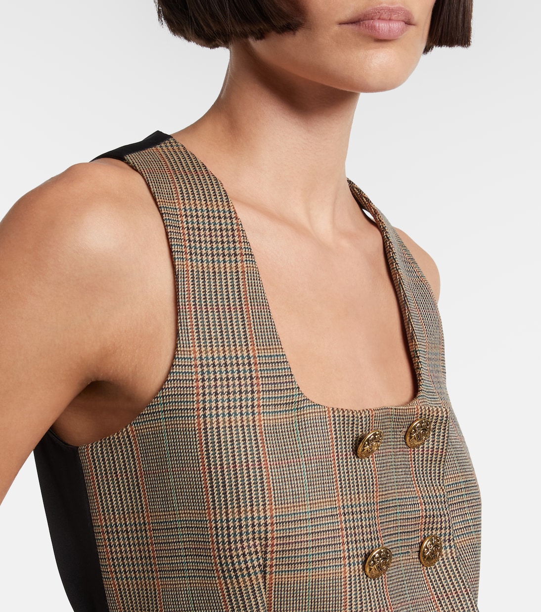 Prince of Wales check wool vest | McQueen