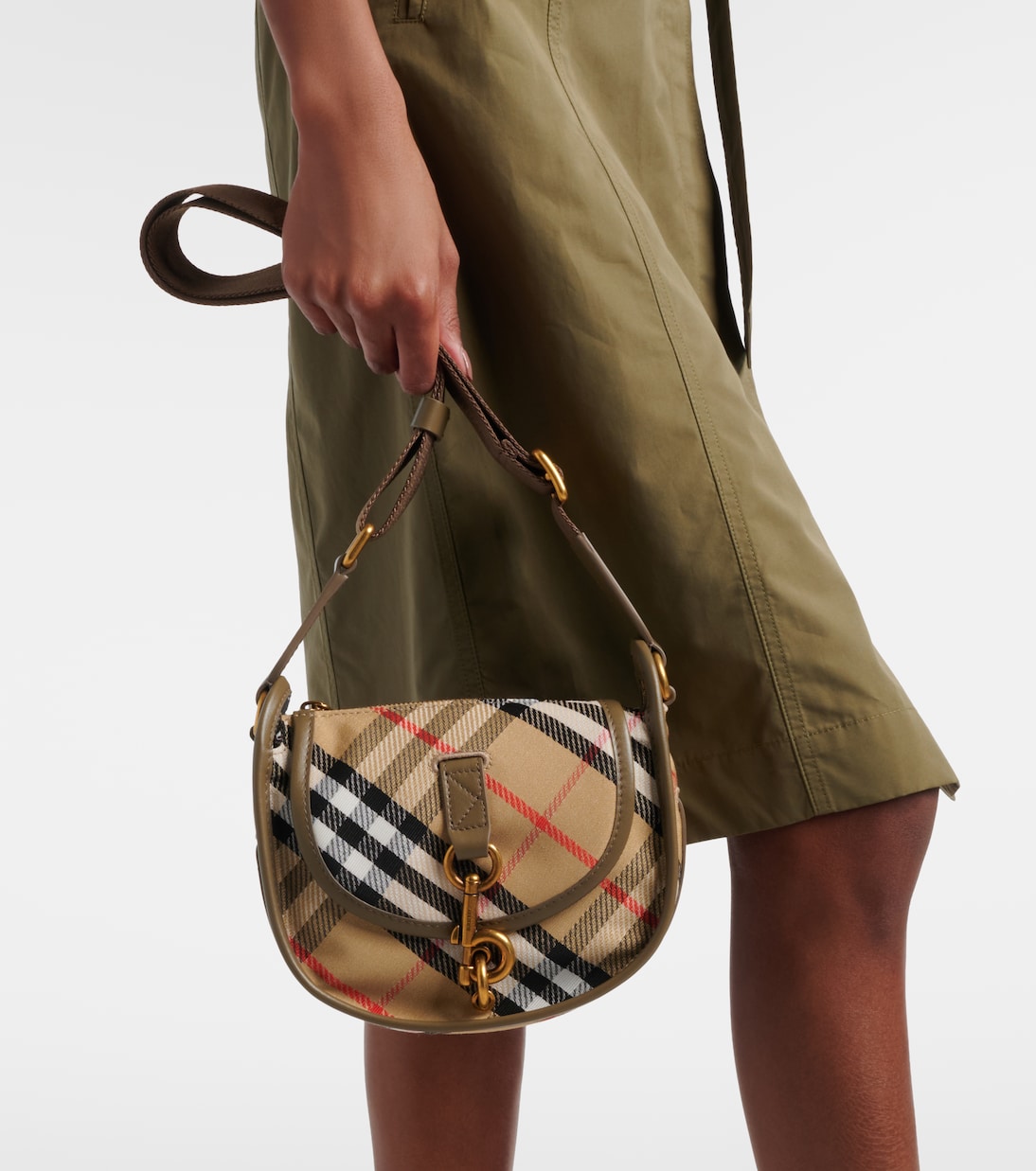 Bolso al hombro Clip Messenger Medium con piel | Burberry