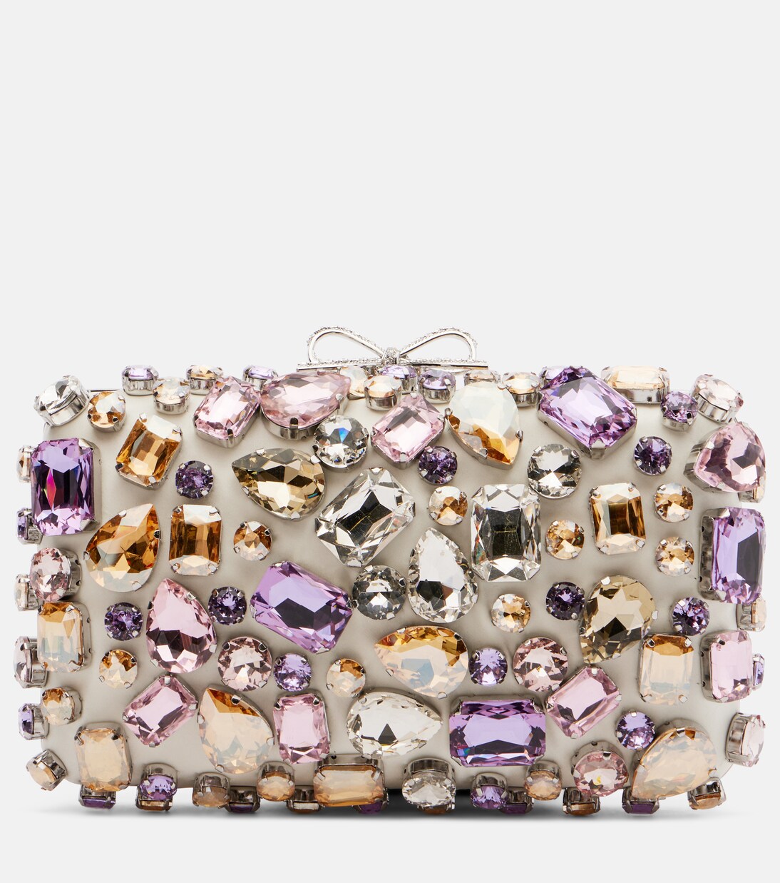 크리스털 임벨리시드 박스 클러치 | Self-Portrait