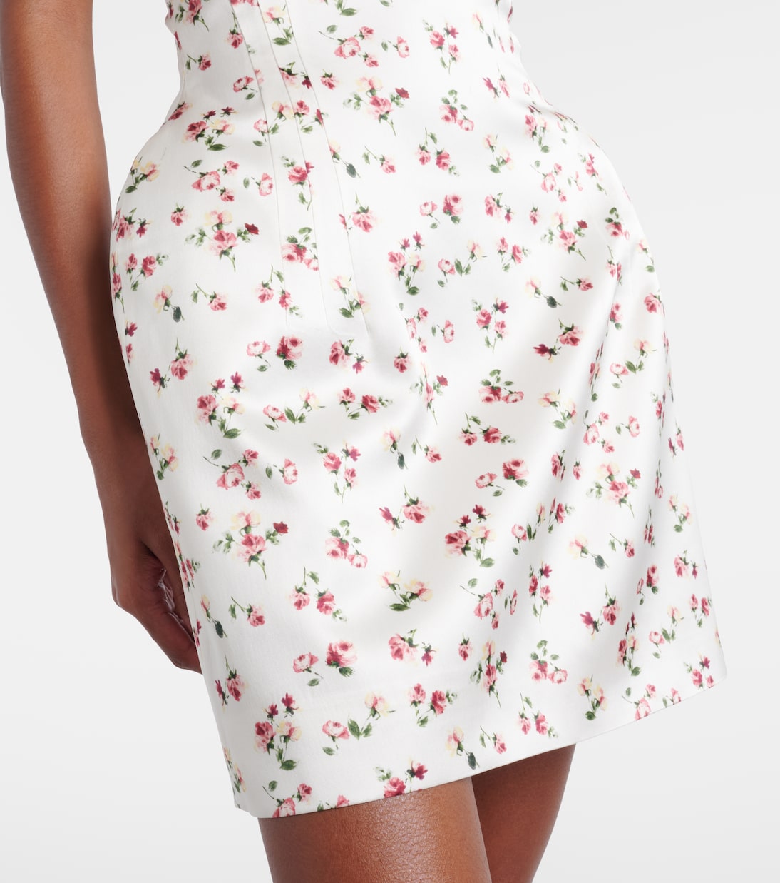 Floral silk satin minidress | Magda Butrym