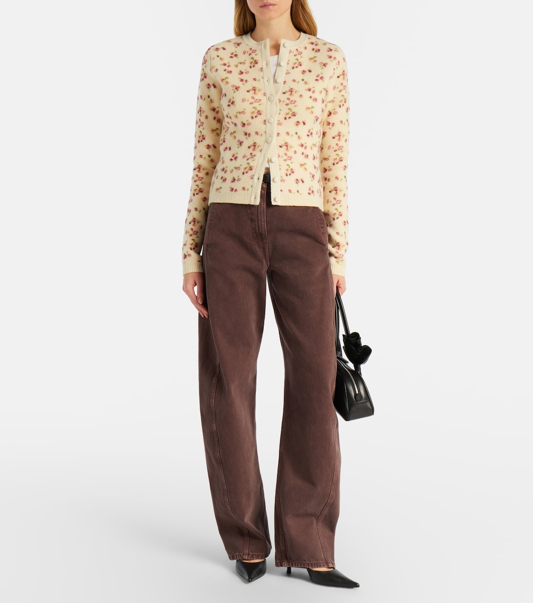 Wool, silk, and cashmere cardigan | Magda Butrym