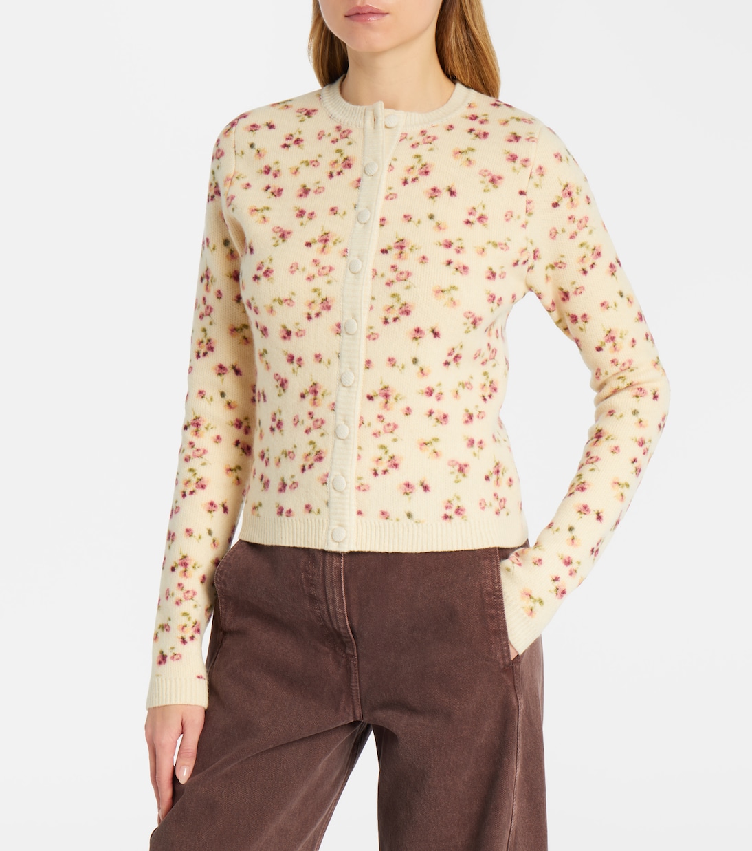 Wool, silk, and cashmere cardigan | Magda Butrym