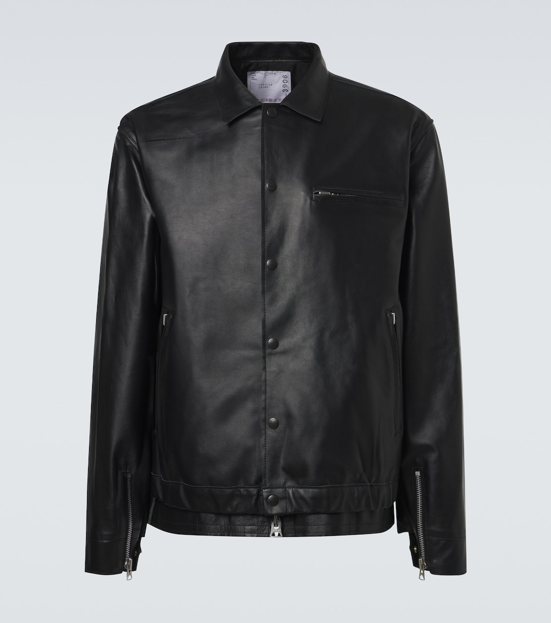 Leather blouson jacket | Sacai