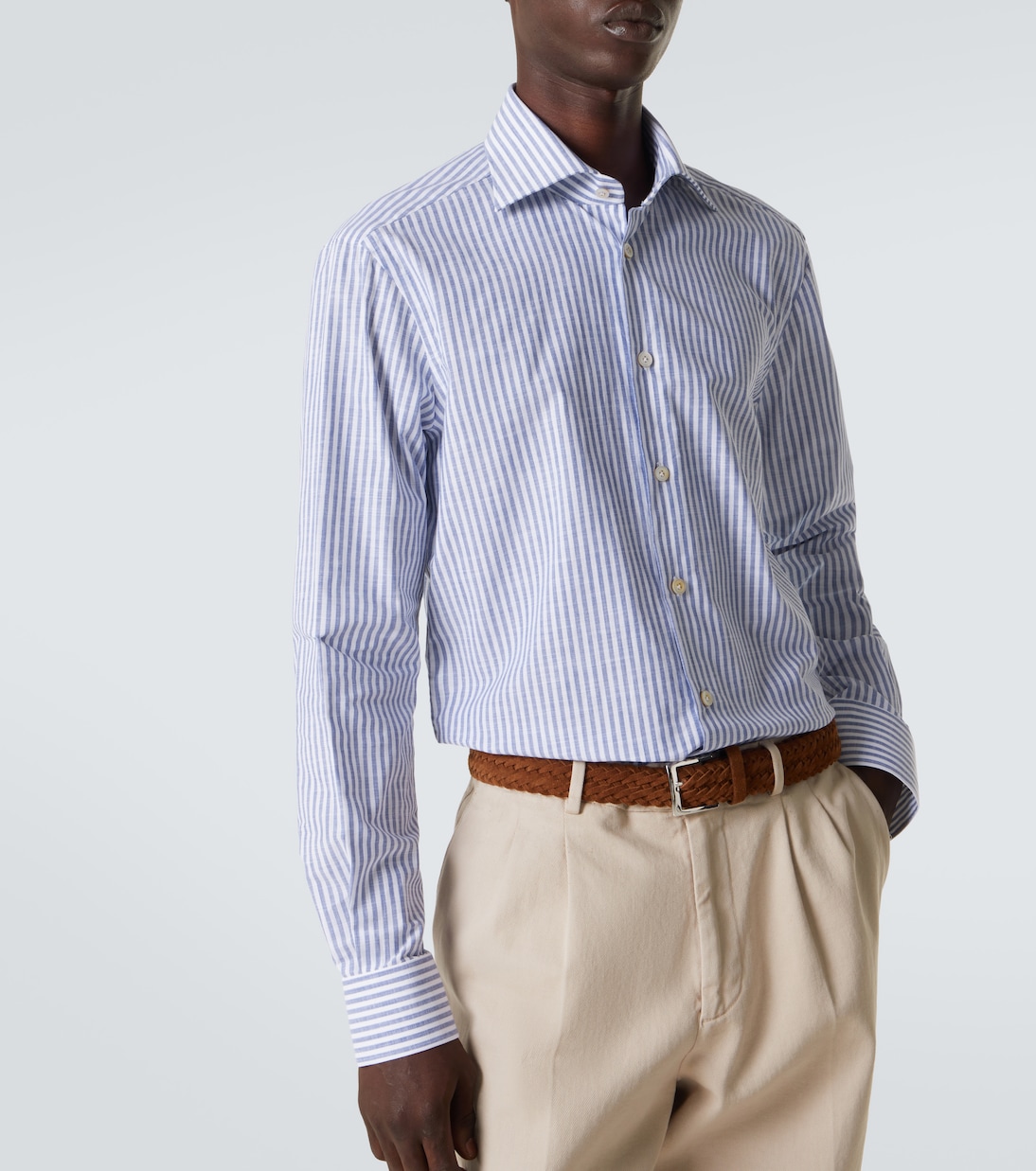 Striped cotton shirt  | Kiton