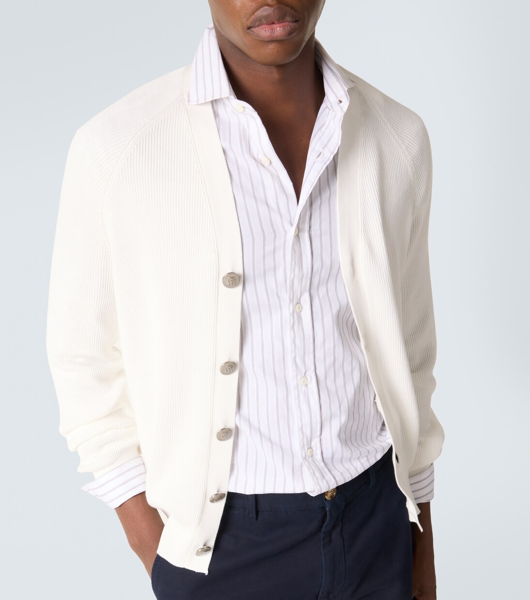 Cardigan aus Rippstrick | Brunello Cucinelli
