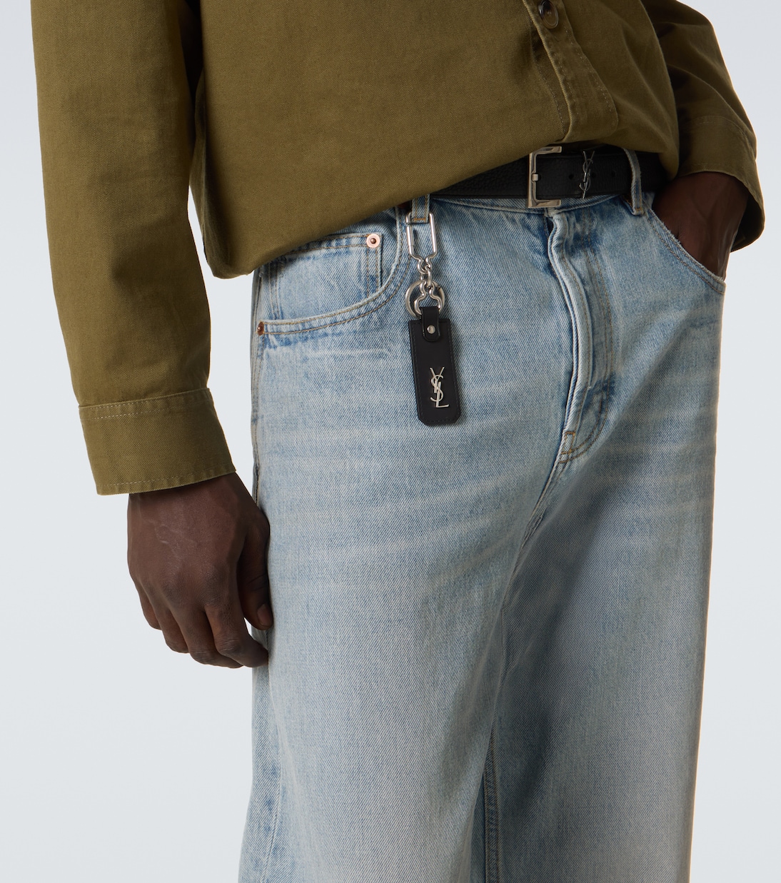 Cassandre Saint Laurent皮革钥匙扣 | Saint Laurent