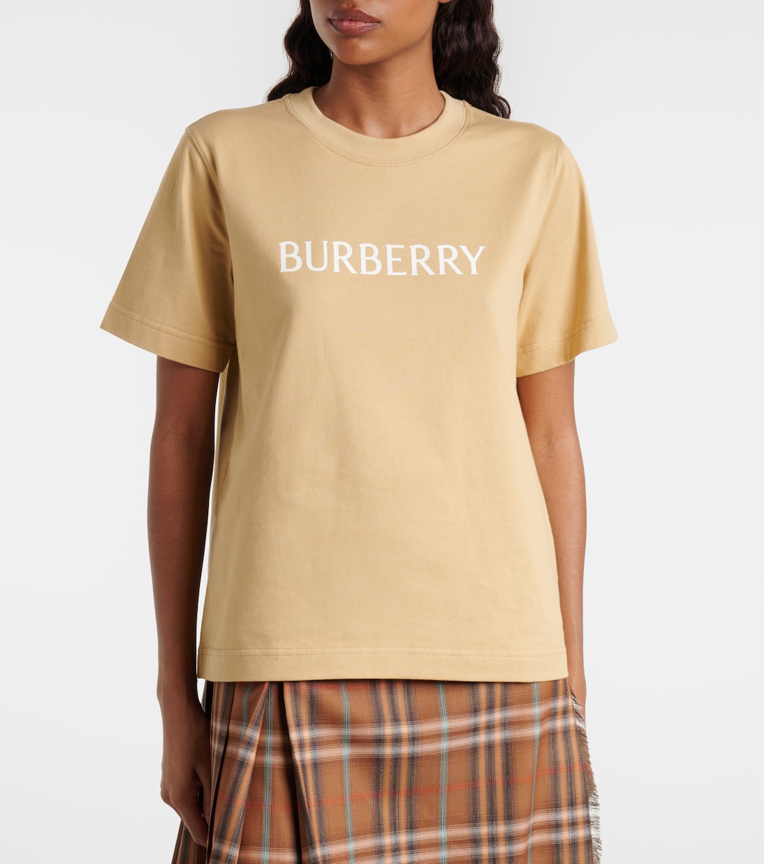 Camiseta de jersey de algodón con logo | Burberry