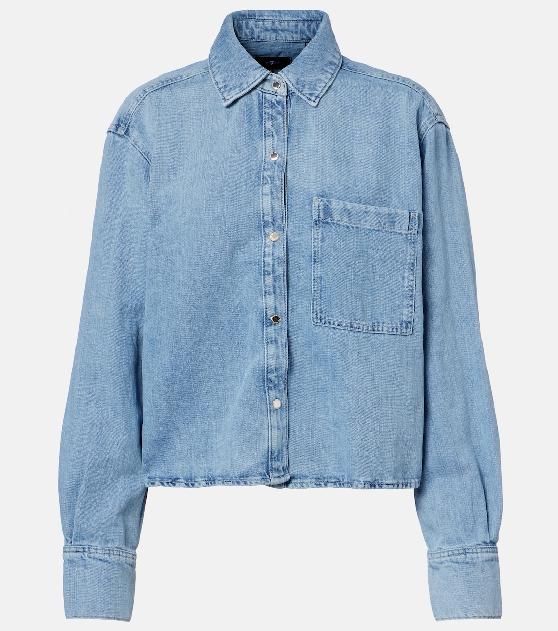 Ivy cotton and linen denim shirt | 7 For All Mankind