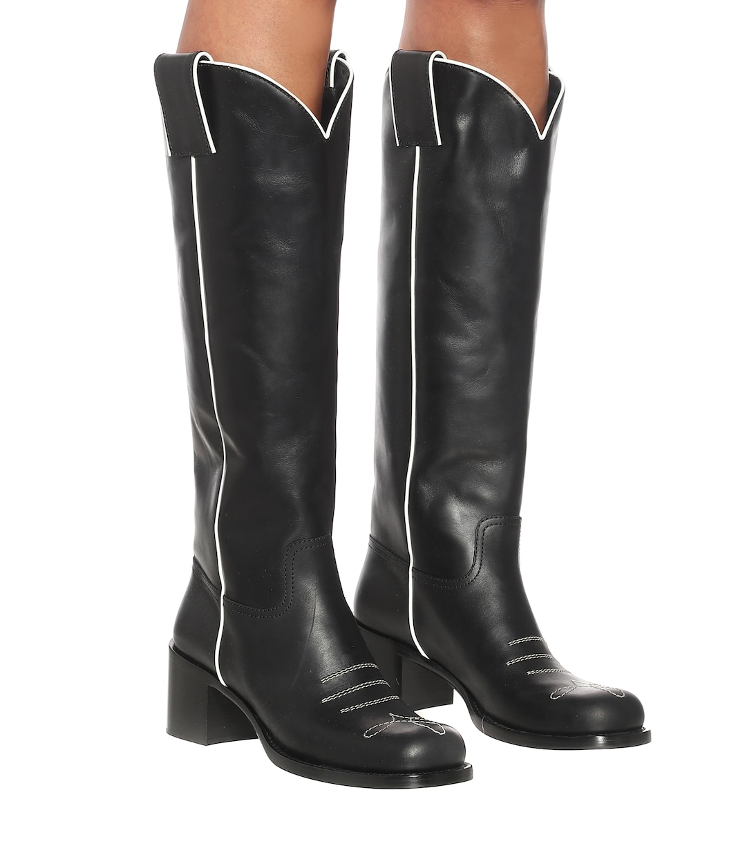 Western knee-high boots | Miu Miu
