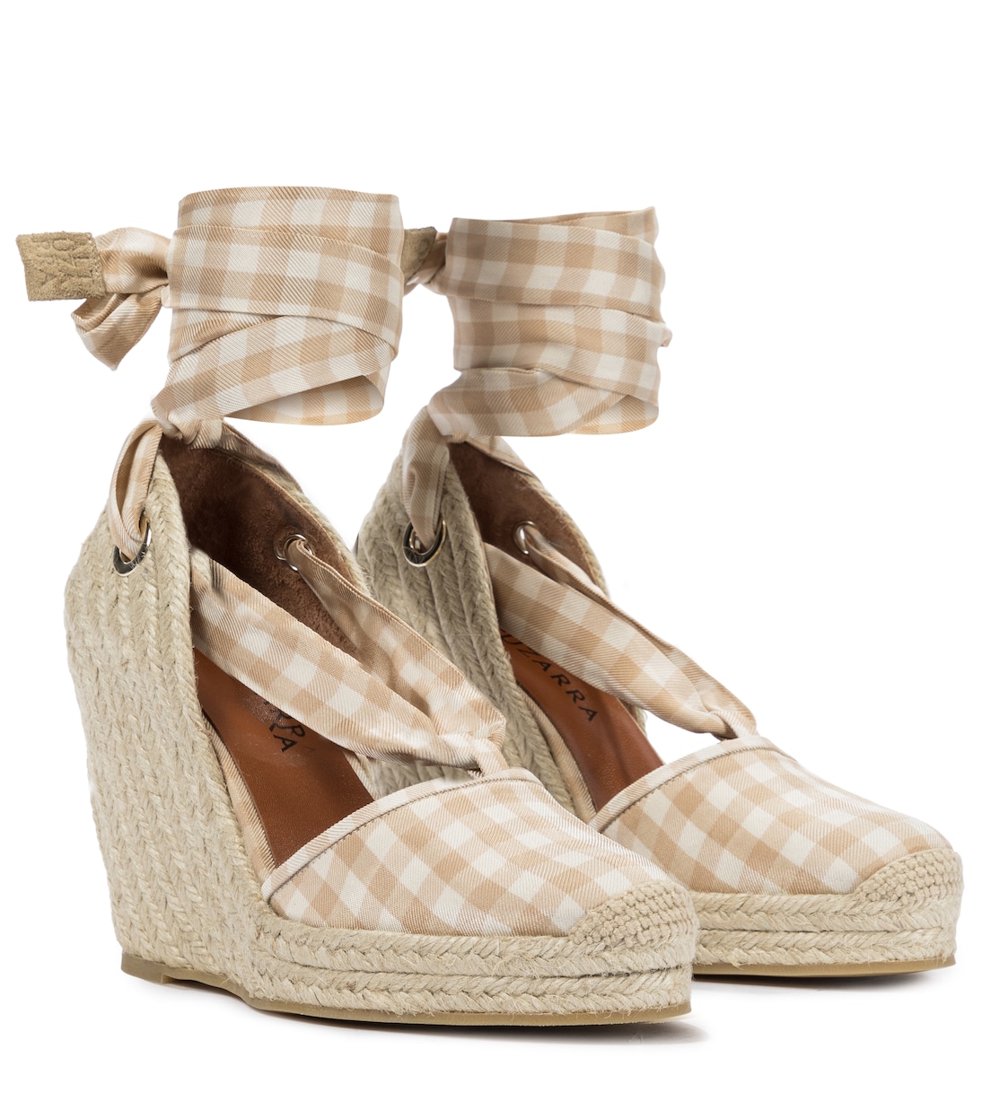 Stevie checked espadrille wedges | Altuzarra