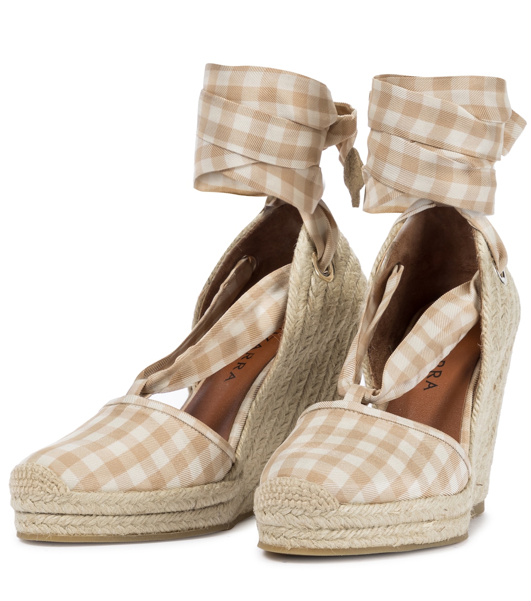 Stevie checked espadrille wedges | Altuzarra
