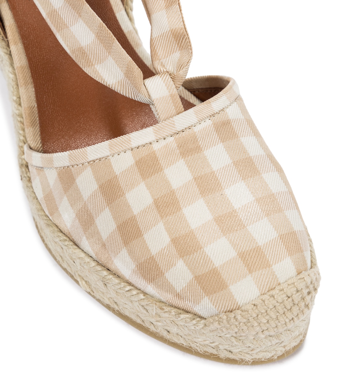 Stevie checked espadrille wedges | Altuzarra