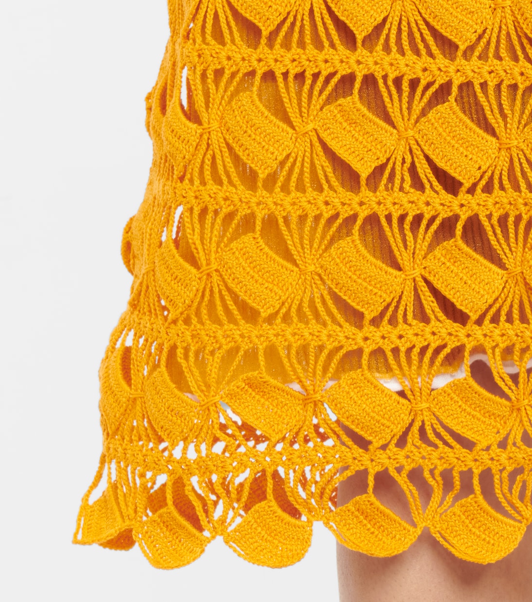 Falda midi de croché de algodón | Acne Studios
