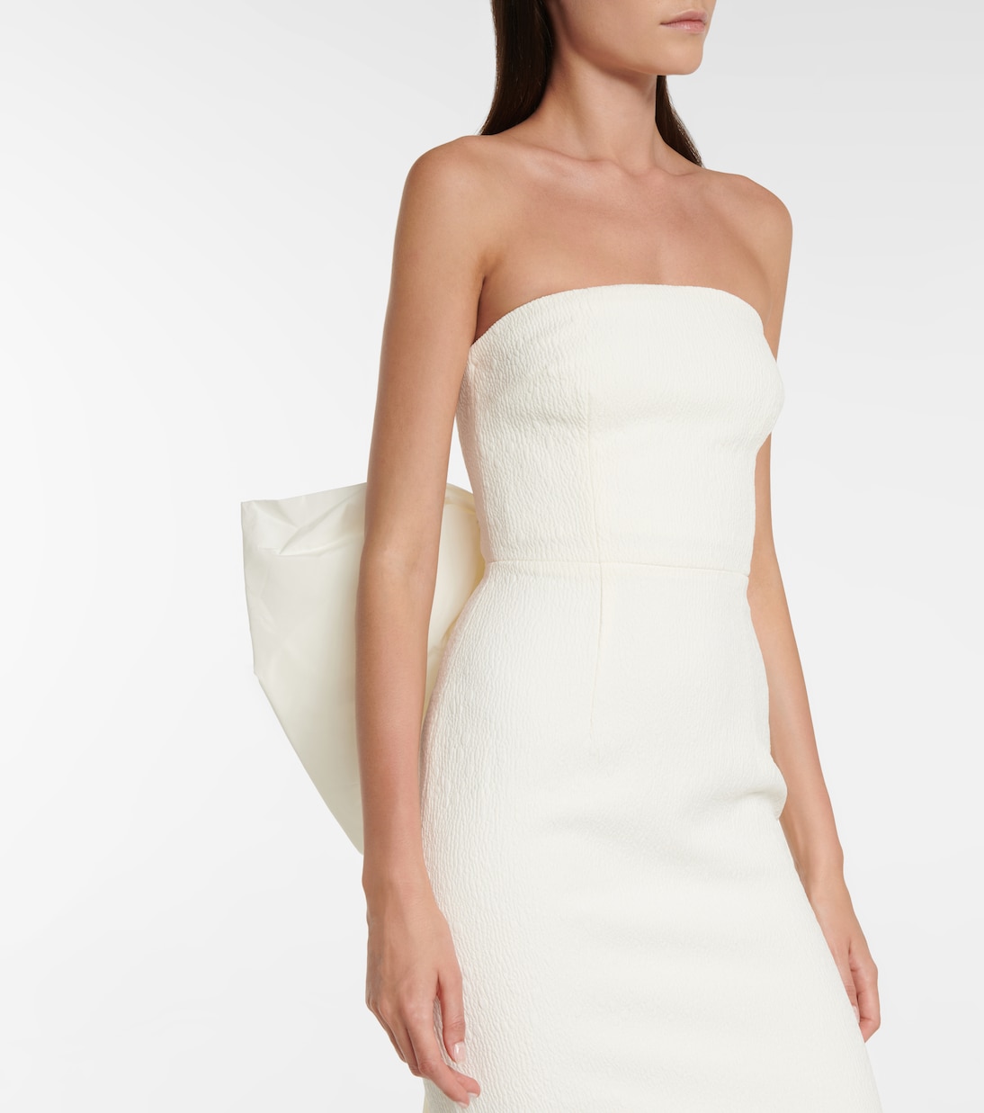Bridal Rosette crêpe gown | Rebecca Vallance
