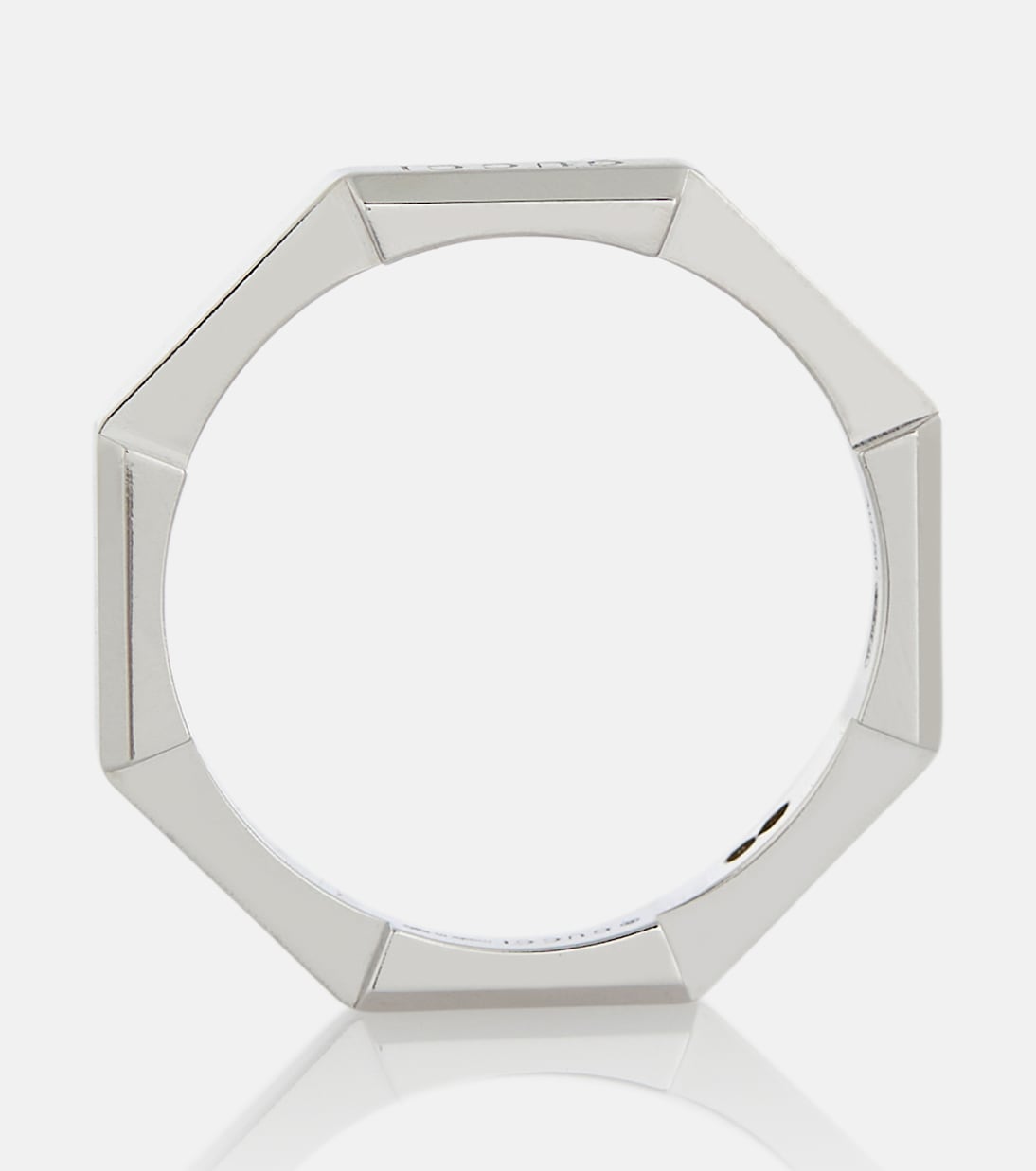 Anello Link To Love in oro bianco 18kt | Gucci