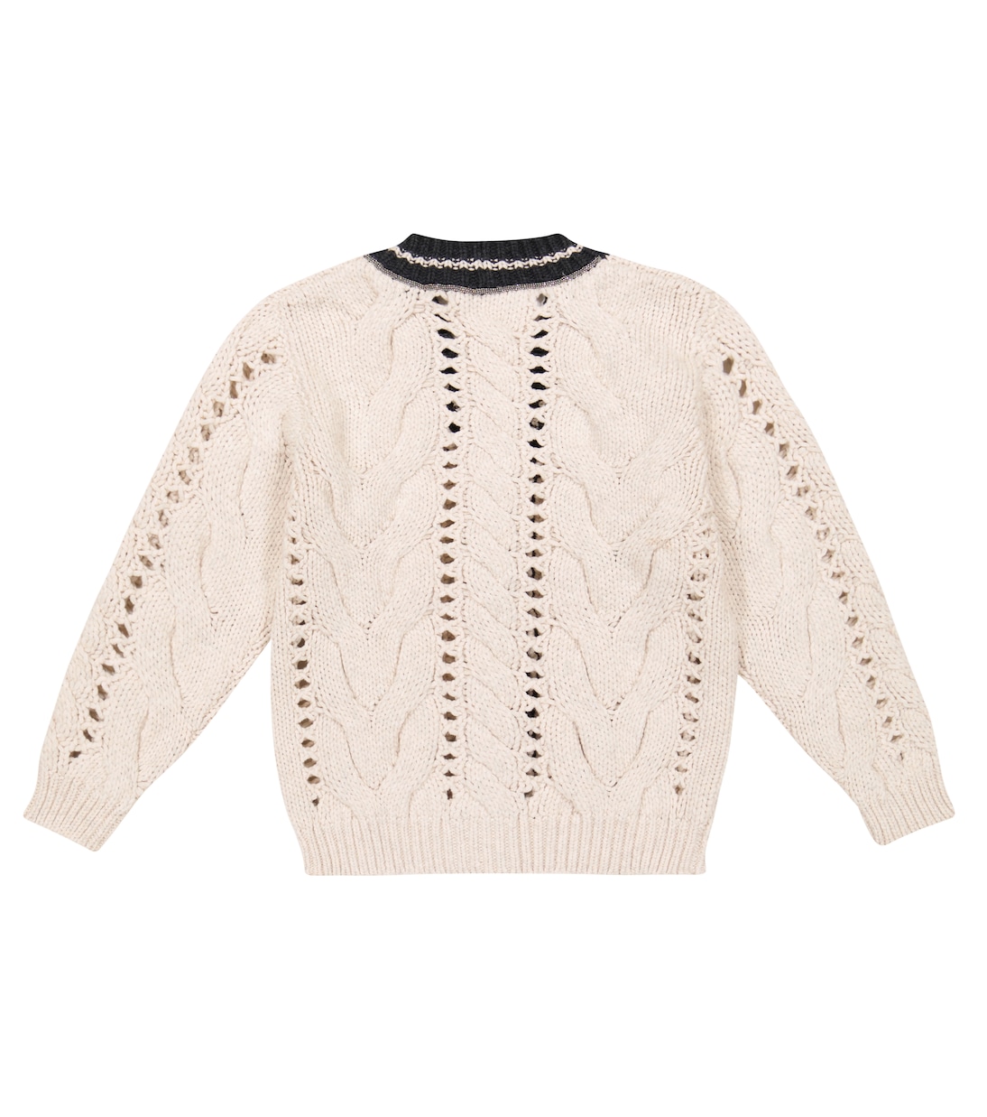 Cardigan en coton mélangé | Brunello Cucinelli Kids