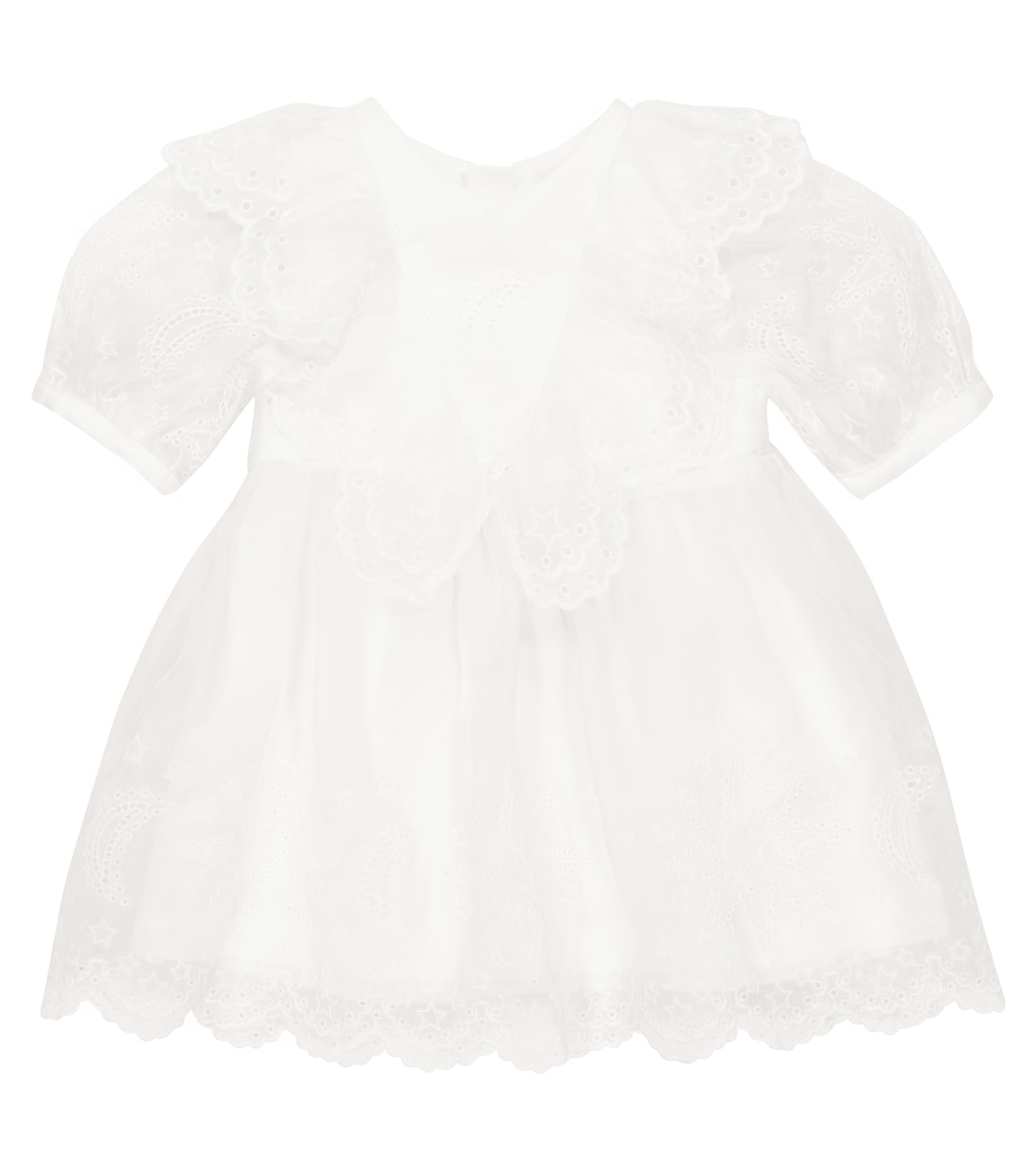 Baby - Abito in seta con ricamo | Stella McCartney Kids