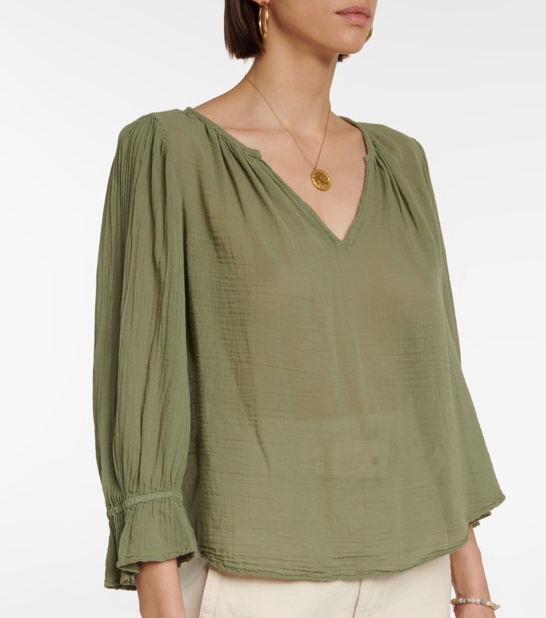 Blusa Dita in garza di cotone | Velvet