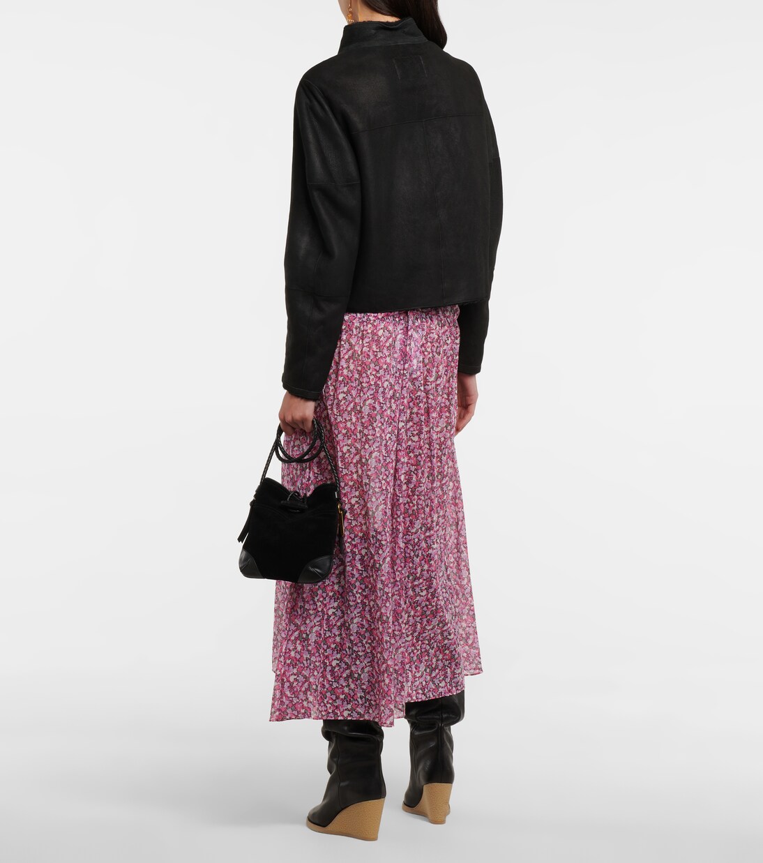 Lederjacke Acacilo mit Shearling | Isabel Marant